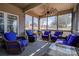 Relaxing screened porch with comfortable seating and views of the backyard at 1529 Alex Dr, Shelby, NC 28152