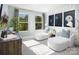 Cozy living room with comfortable seating, natural light, and stylish decor creating an inviting space at 7200 Hodges Meadow Ln, Charlotte, NC 28213