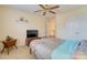 Inviting bedroom with carpet, ceiling fan, closet, and neutral walls at 8109 Brisbin Dr, Waxhaw, NC 28173