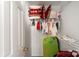 Closet with clothes, pillows, and storage space at 10337 Hugue Way, Charlotte, NC 28214