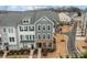 A great view of the new community showcasing its layout, landscaping, and the modern townhome designs at 1037 Naples Dr, Davidson, NC 28036