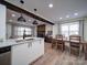 Open concept kitchen and dining area, perfect for Gathering gatherings at 10514 Lorelei Pl, Charlotte, NC 28227
