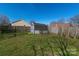 Storage shed in the backyard adds functional space for organizing tools and equipment at 12012 Stainsby Ln, Charlotte, NC 28273