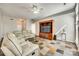 Spacious living room with neutral walls, tile flooring, and a mounted television at 125 Rocky Trail Ct, Fort Mill, SC 29715