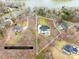 Aerial view of a beautiful home with a pool, set on a spacious 1.72-acre lot at 2010 Bessbrook Rd, Fort Mill, SC 29708