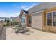 Charming back deck with outdoor dining set, perfect for enjoying the outdoors at 2464 Chatham Dr, Indian Land, SC 29707