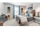 Cozy bedroom with neutral walls, decorative artwork, side table with lamps, and plush bedding at 296 Laura Elizabeth Ln, Clover, SC 29710