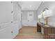 Bright entryway with hardwood floors and modern decor at 3924 13Th Ne St, Hickory, NC 28601