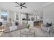Comfortable living room with view of eat-in kitchen, featuring hardwood floors at 3924 13Th Ne St, Hickory, NC 28601