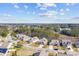 Aerial view of a residential neighborhood with tree-lined streets and well-maintained homes at 4288 Legacy Dr, Denver, NC 28037