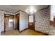 Dining area with floral wallpaper and wood floors at 4774 E Nc 150 Hwy, Lincolnton, NC 28092