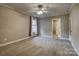 Comfortable bedroom with neutral walls, carpeted flooring, and private access to an ensuite bathroom at 924 41St Avenue Ne Dr, Hickory, NC 28601
