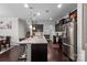 Modern kitchen with granite countertops, stainless steel appliances, and a center island with seating at 1210 Croft Dr # 96, Fort Mill, SC 29708