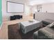 Comfortable living room featuring a large projection screen and media center at 1210 Croft Dr # 96, Fort Mill, SC 29708