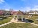 Beautiful gazebo located in the community with tables and benches for residents at 19531 Deer Valley Dr, Cornelius, NC 28031