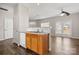 Kitchen area boasts wood cabinets, stainless steel sink and dishwasher at 19531 Deer Valley Dr, Cornelius, NC 28031