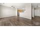 Spacious living area with hardwood floors and bright, neutral paint at 19531 Deer Valley Dr, Cornelius, NC 28031