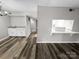 Dining area features laminated flooring, a sink and counter at 2507 Kilborne Dr # H, Charlotte, NC 28205