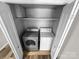 Laundry room showcases a washer and dryer set within a closet at 2507 Kilborne Dr # H, Charlotte, NC 28205