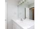 Bathroom with a white sink and vanity, a large mirror, and modern fixtures at 3507 Sassafras Trl, Waxhaw, NC 28173