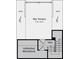 Sky terrace floorplan with unfinished mechanical space, vestibule and stairs at 521 Annie Lowery Way, Davidson, NC 28036