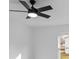 Bedroom featuring a modern ceiling fan and white walls at 621 E Sharpe St, Statesville, NC 28677