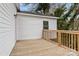 Wooden deck with a view at 621 E Sharpe St, Statesville, NC 28677