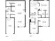 Detailed floor plan showcasing the layout of the home's two floors at 834 N Flint St, Lincolnton, NC 28092