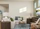 Cozy living room features a sectional sofa, decorative pillows, side tables, and a modern television at 8426 Norman Forest Rd, Lancaster, SC 29720
