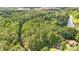 Overhead view of large wooded parcel with mature trees and possible construction site in the distance at 000A Duck Cove Rd, Belmont, NC 28012