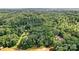 A scenic aerial view showcases a wooded lot with mature trees and water access at 000A Duck Cove Rd, Belmont, NC 28012