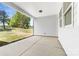 Covered back porch with an open view of the yard, creating a tranquil outdoor living space at 1037 Dameron Rd, Bessemer City, NC 28016
