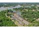 An aerial view of the home and community on the lake, with waterfront access and convenient parking at 107 Pier 33 Dr # 103, Mooresville, NC 28117