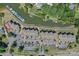 Great aerial view of the complex, showcasing the community layout and ample parking space at 107 Pier 33 Dr # 103, Mooresville, NC 28117