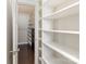 Walk-in closet with custom shelving for optimal storage at 107 W Poindexter Dr, Charlotte, NC 28203