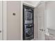A stacked washer and dryer located conveniently inside the home at 107 W Poindexter Dr, Charlotte, NC 28203