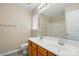 Bathroom featuring a double sink vanity and large mirror at 110 Rhett Ct, Fort Mill, SC 29715