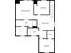 Second floor plan featuring two bathrooms, three bedrooms, Gathering room and walk-in closets at 1121 Swearngan Ridge Ct, Charlotte, NC 28216
