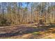 The extensive property features lots of wooded space and a shed at 129 Hill Haven Rd, Statesville, NC 28677