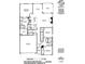 Detailed main floor plan showing layout of rooms and dimensions at 14707 Batteliere Dr, Charlotte, NC 28278