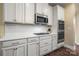 Sleek kitchen with white cabinets, stainless steel appliances, and modern backsplash at 3019 Foggy Hollow Ln, Clover, SC 29710