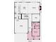 Detailed floor plan showcasing the layout of the home, including the garage and kitchen at 5009 Duval Cir, Tega Cay, SC 29708