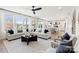 Open-concept living space with hardwood floors and ample natural light at 5009 Duval Cir, Tega Cay, SC 29708