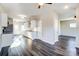 Open-concept living area adjacent to a newly remodeled kitchen at 508 N Hill St, Dallas, NC 28034