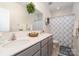 Well-lit bathroom featuring a double sink vanity, offering convenience and ample space for daily routines at 6187 Cloverdale Dr, Tega Cay, SC 29708