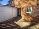 Private backyard with a concrete patio and access to a storage area at 6436 Old Pineville Rd # C, Charlotte, NC 28217