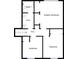 Floor plan view featuring baths, hall, primary bedroom, and two bedrooms at 8103 Idlewild Rd, Indian Trail, NC 28079