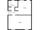 Upstairs floor plan featuring bathroom, hall, and two bedrooms at 8103 Idlewild Rd, Indian Trail, NC 28079