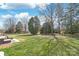 A large, private backyard awaits with outdoor patio furniture at 8513 Loxton Cir, Charlotte, NC 28214