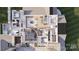 Aerial view showcasing the open floor plan, bedrooms, kitchen, and outdoor living spaces at 1025 Maxwell Ct # 7, Marvin, NC 28173